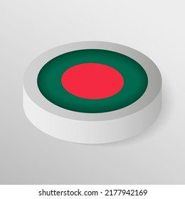 EPS10 Vector Protector Patriótico con bandera de Bangladesh. Un elemento de impacto para el uso que desea hacer de él.