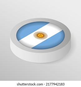 EPS10 Vector Patriotic shield with flag of Argentina. An element of impact for the use you want to make of it.