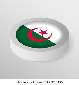 EPS10 Vector Patriotic shield with flag of Algeria. An element of impact for the use you want to make of it.