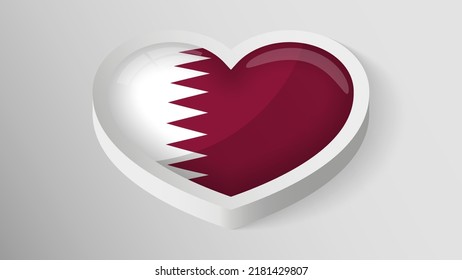 EPS10 Vector Patriotic shield with flag of Qatar. An element of impact for the use you want to make of it.