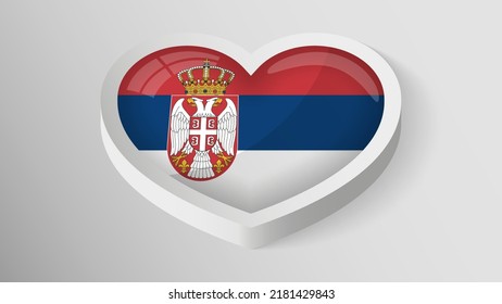 EPS10 Vector Patriotic shield with flag of Serbia. An element of impact for the use you want to make of it.