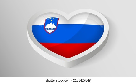 EPS10 Vector Patriotic shield with flag of Slovenia. An element of impact for the use you want to make of it.