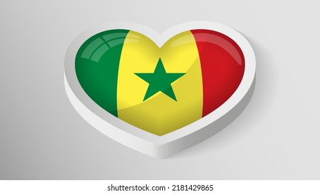 EPS10 Vector Patriotic shield with flag of Senegal. An element of impact for the use you want to make of it.