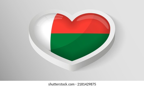 EPS10 Vector Patriotic shield with flag of Madagascar. An element of impact for the use you want to make of it.