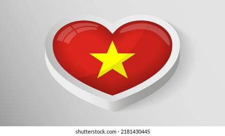 EPS10 Vector Patriotic shield with flag of Vietnam. An element of impact for the use you want to make of it.