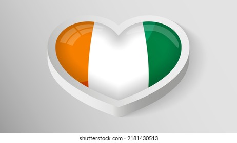 EPS10 Vector Patriotic shield with flag of IvoryCoast. An element of impact for the use you want to make of it.