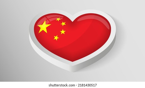EPS10 Vector protector patriótico con bandera de China. Un elemento de impacto para el uso que desea hacer de él.