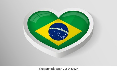 EPS10 Vector Patriotic shield with flag of Brazil. An element of impact for the use you want to make of it.