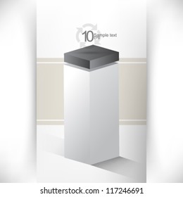 eps10 vector pedestal elements background illustration