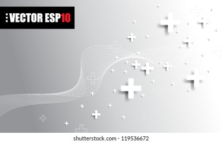 eps10 vector plus symbol concept background