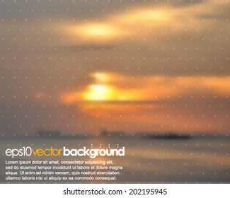 eps10 vector realistic sunrise background