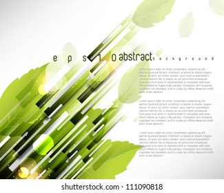 eps10 vector rectangular pattern leaf elements background