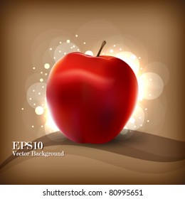 Eps10 Vector Red Apple Design