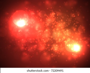 Desenfoque del bokeh rojo del vector EPS10