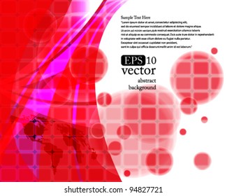 Eps10 Vector Red Business Concept Background Design