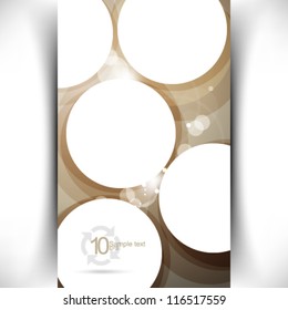 eps10 vector round frames background illustration
