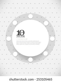 eps10 vector round modern empty space frame background design