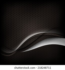 eps10 vector seamless pattern honeycomb and waves background
