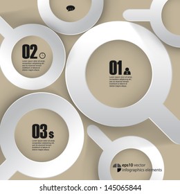eps10 vector search icon infographics background