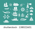 [EPS10] Vector Set: Graphic Icons set: Ship and boat icons