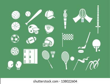 [EPS10] Vector Set: Graphic Icons set: Sports