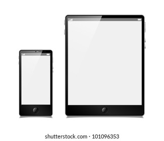 eps10, vector set, tablet and smartphone