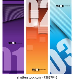 eps10 vector set of three abstract design