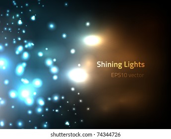 EPS10 vector shining lights