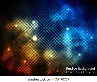 EPS10 vector shiny fantasy mosaic colorful background
