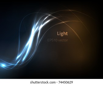 EPS10 vector soft wavy light