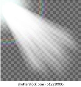 EPS10. Vector spotlight. Light effect