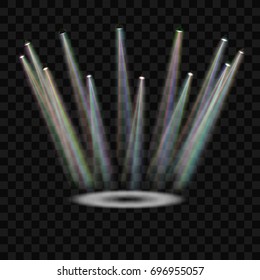 eps10. Vector Spotlights. Scene. Light Effects.