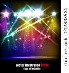 EPS10 Vector Stage Lights, easy all editable