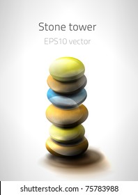 EPS10 vector stone tower