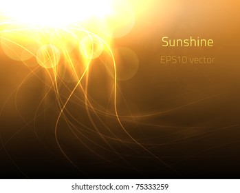 EPS10 vector sunshine