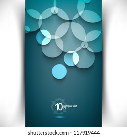 eps10 vector transparent circle elements background illustration