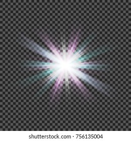 eps10. Vector transparent sunlight special lens flare light effect