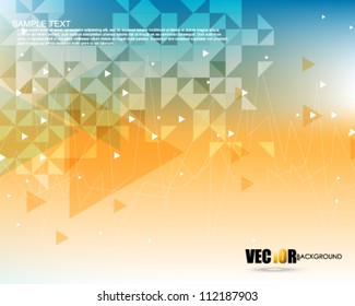 eps10 vector transparent triangles design