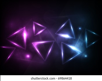 EPS10 vector triangle background