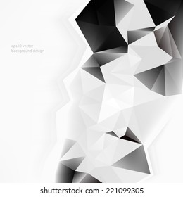 eps10 vector triangular chrome elements business background