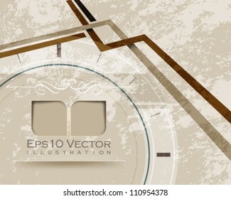 eps10 vector vintage background template illustration