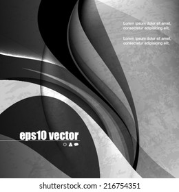 eps10 vector vintage business wave concept background