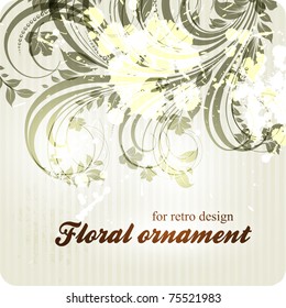 eps10 vector vintage floral design