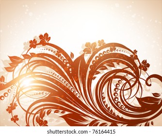 eps10 vector vintage floral design