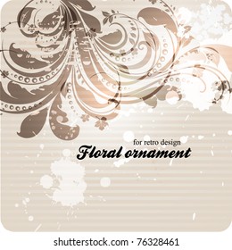 eps10 vector vintage floral design