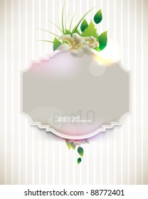 eps10 vector vintage flower concept background