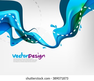Eps10 Vector Wavy Abstract Background