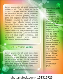 Eps10 Vector Web Page Template Design