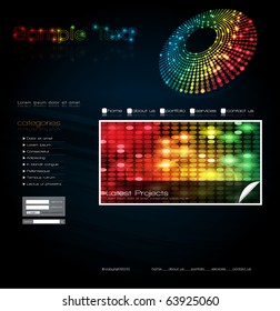 EPS10 Vector Website-Designvorlage