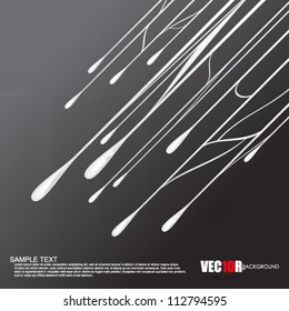 eps10 vector white dripping paint element design